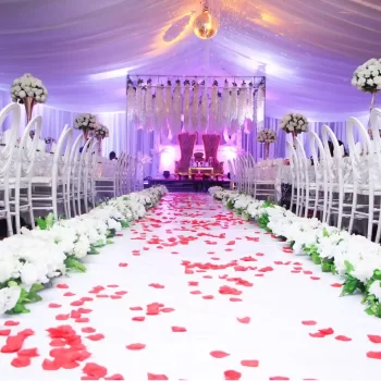 Outdoor wedding tent hire in Hyderabad